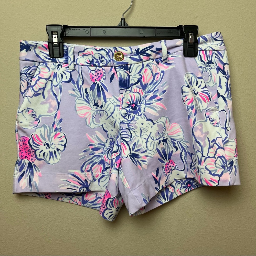 Lilly Pulitzer Floral Women's Shorts - Pink and Blue